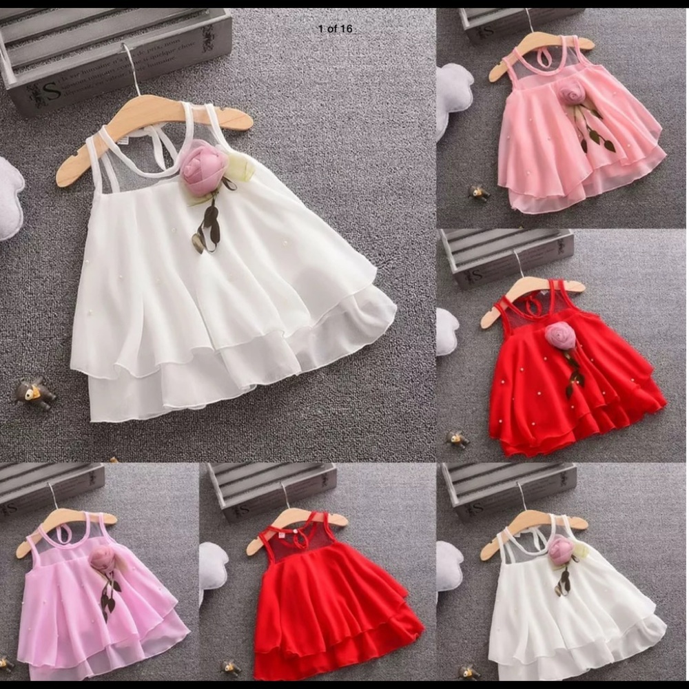 NWT beautiful red  little girls dress 👗 - Picture 5 of 7